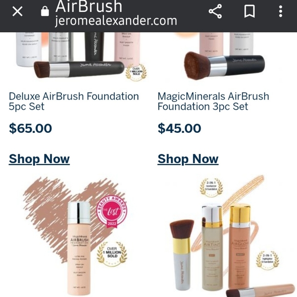 Jerome Alexander Makeup Magic Minerals Airbrush Foundation By Jerome Alexander Poshmark